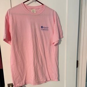 Simply Southern Light Pink Short Sleeve Tee L